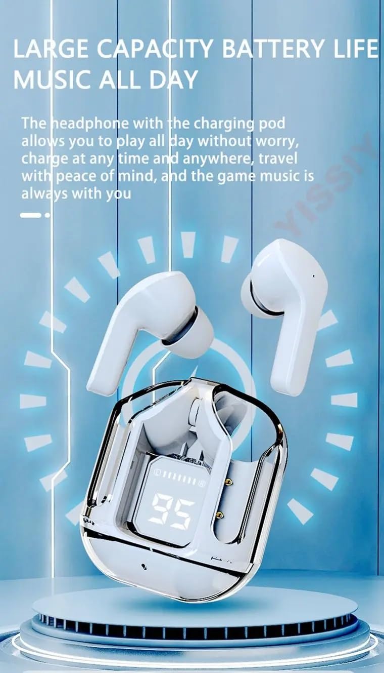 INVICTO Newly Launched T9 TWS True Wireless in Ear Ultrapods AIR TWS Earbuds pods with 50 HRS Playtime Fast Charging Crystal Clear BTv5.3 IPX4 (ACTIVE BLUE) INVICTO Newly Launched T9 TWS True Wireless in Ear Ultrapods AIR TWS Earbuds pods with 50 HRS Playtime Fast Charging Crystal Clear BTv5.3 IPX4 (ACTIVE BLUE)