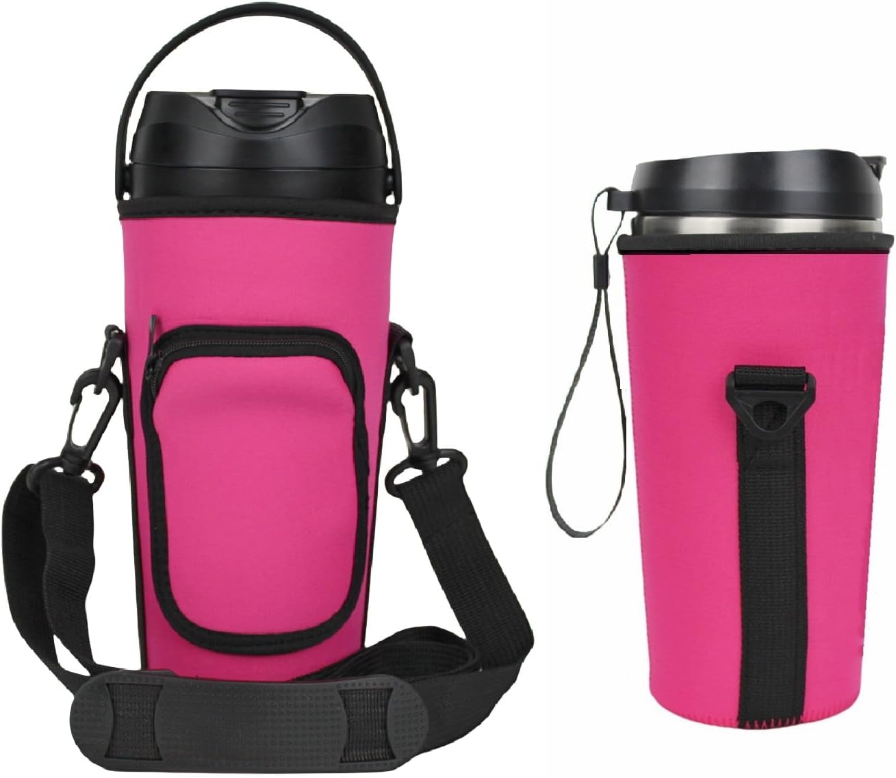Pack of 2 Flip Portable Blender Bag Protective Case Cover Non-slip Sleeve Waterproof Pouch Compatible With nutribullet Flip Portable Blender NBPB50350AK/NBPB10350 (Black)