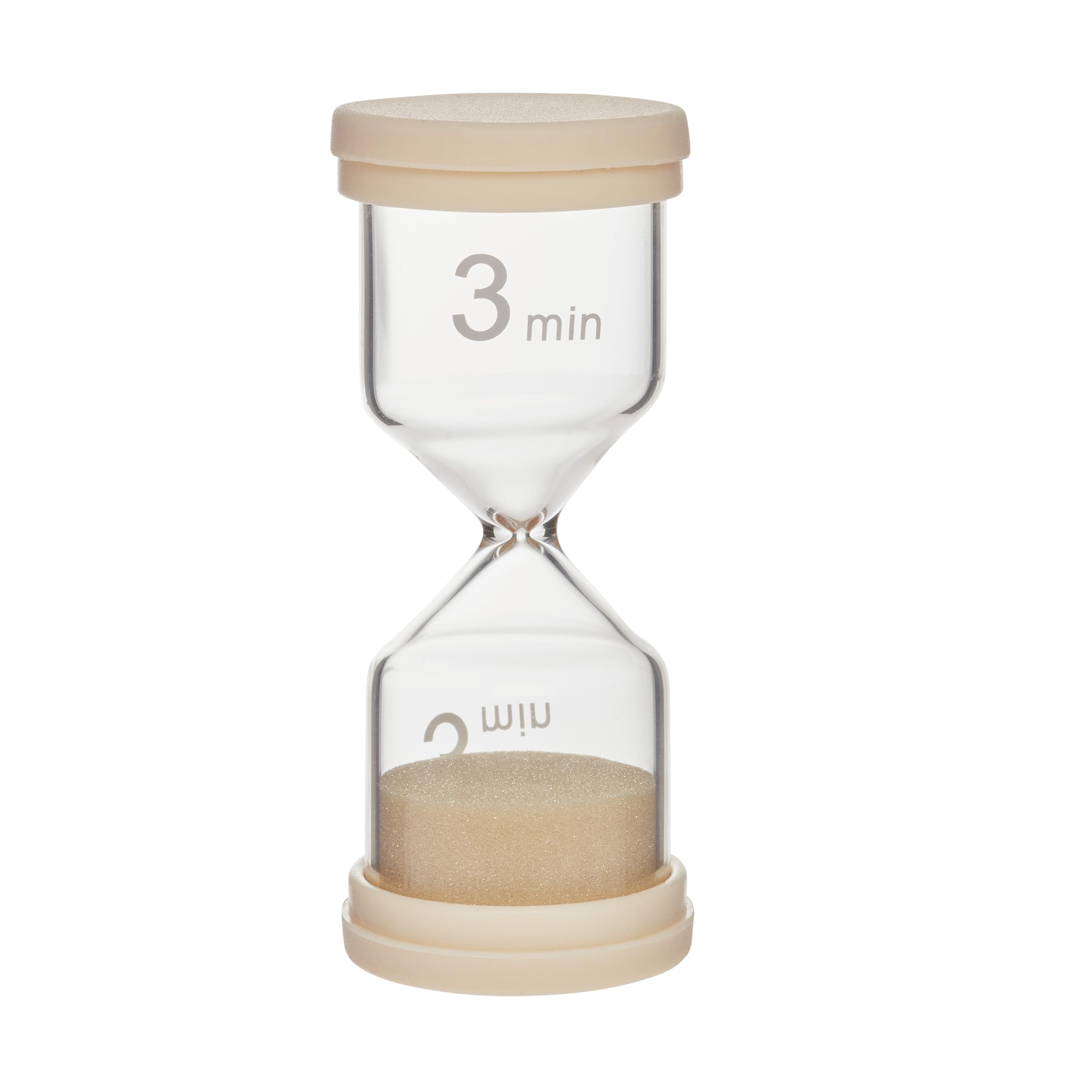 TFA Dostmann Set di clessidra colorate 18.6012.30 con 6 colori (1, 3, 5, 10, 15 o 30 minuti), timer per lavarsi i denti, compiti a casa, scuola, sport, ufficio, cucina, in vetro con bordo in silicone