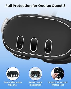 CIYOYO Head Strap for Meta Quest 3/3S, 10000mAh Battery Pack