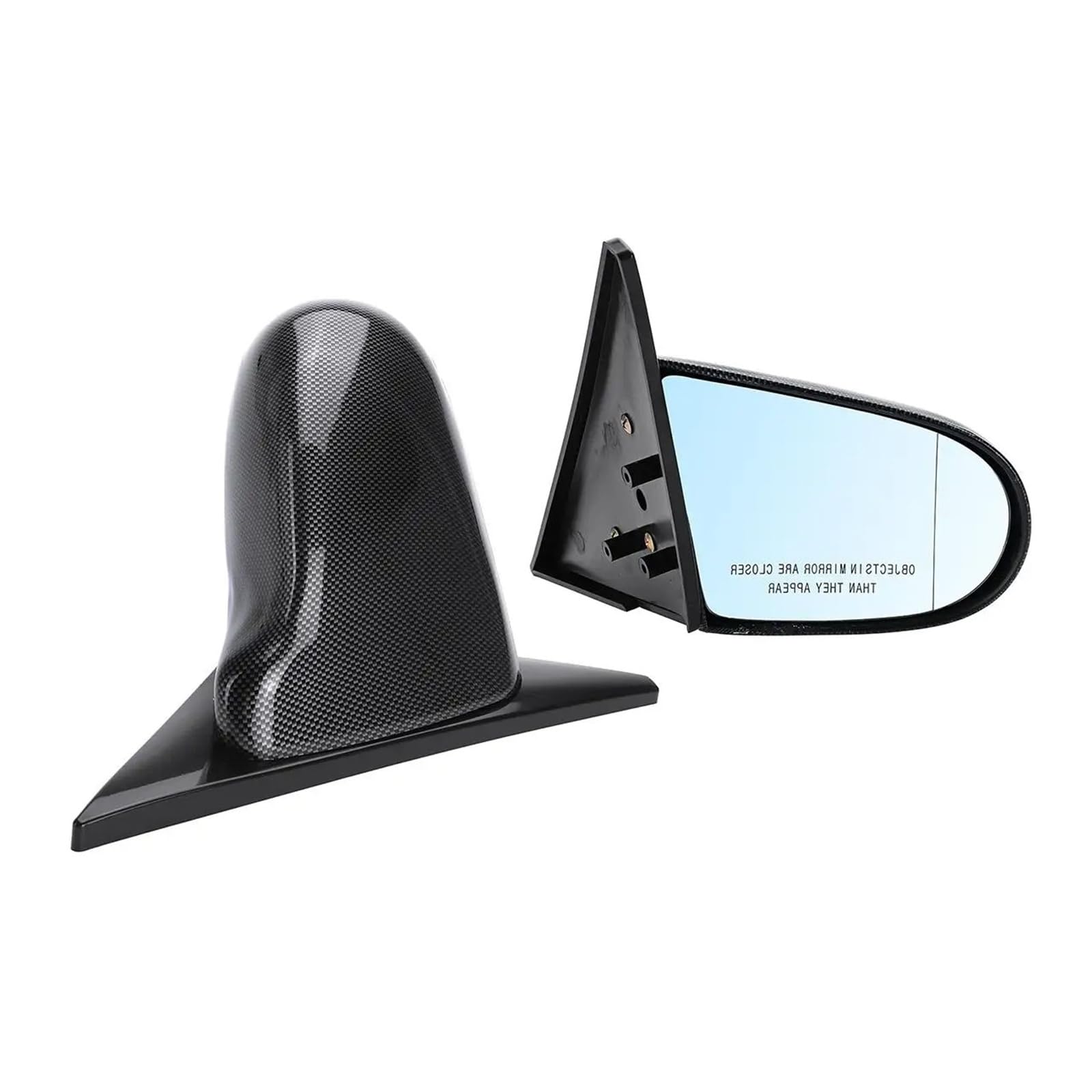 Espejo Retrovisor Exterior Conjunto Para Civic Para EK Para 4Dr Sedan 1996-2000 1 Par De Espejos Retrovisores Laterales Manuales Ajustables Estilo Cuchara(Carbon Fiber)