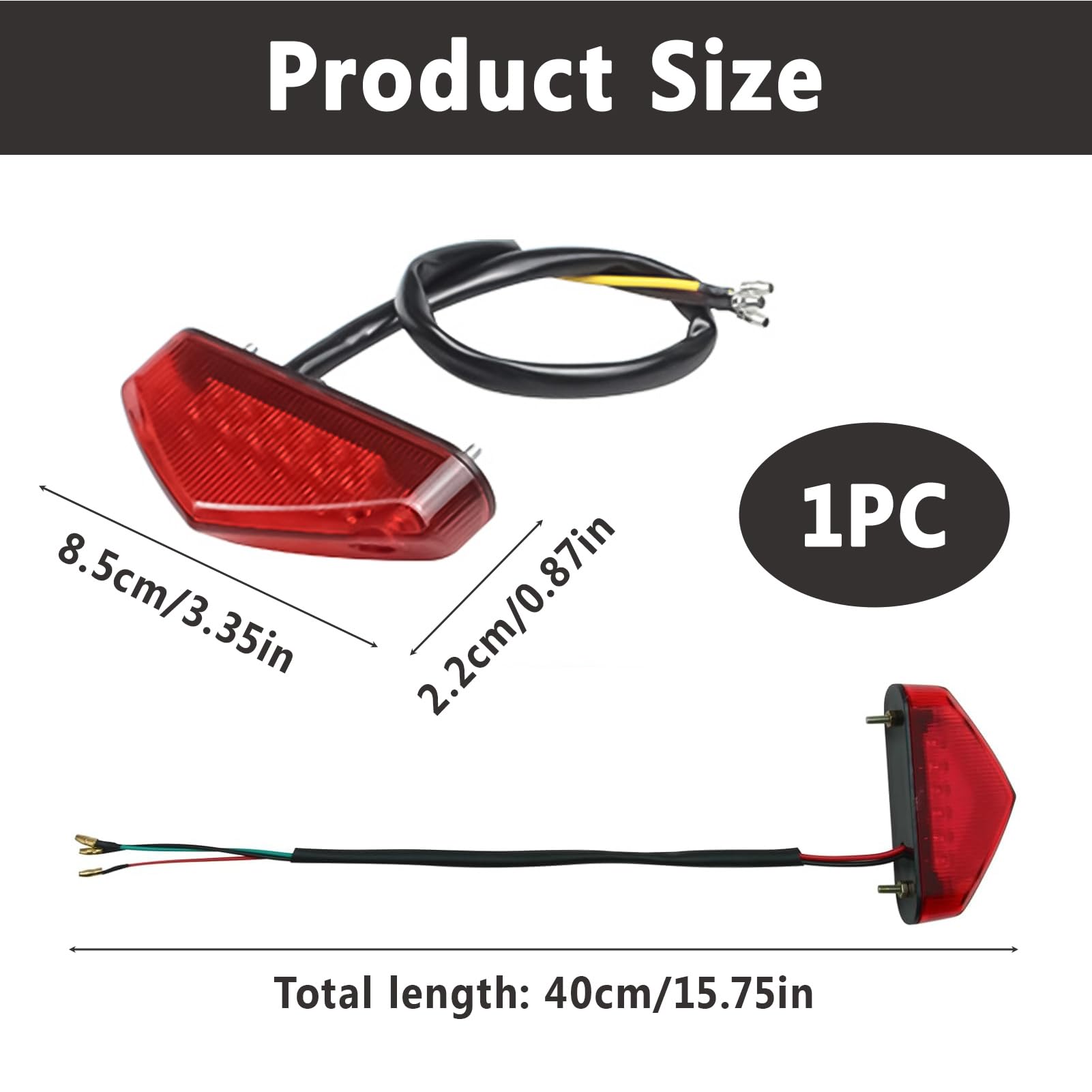 Lámpara De Freno Para Motocicleta, Alto Brillo, Ahorro De Energía