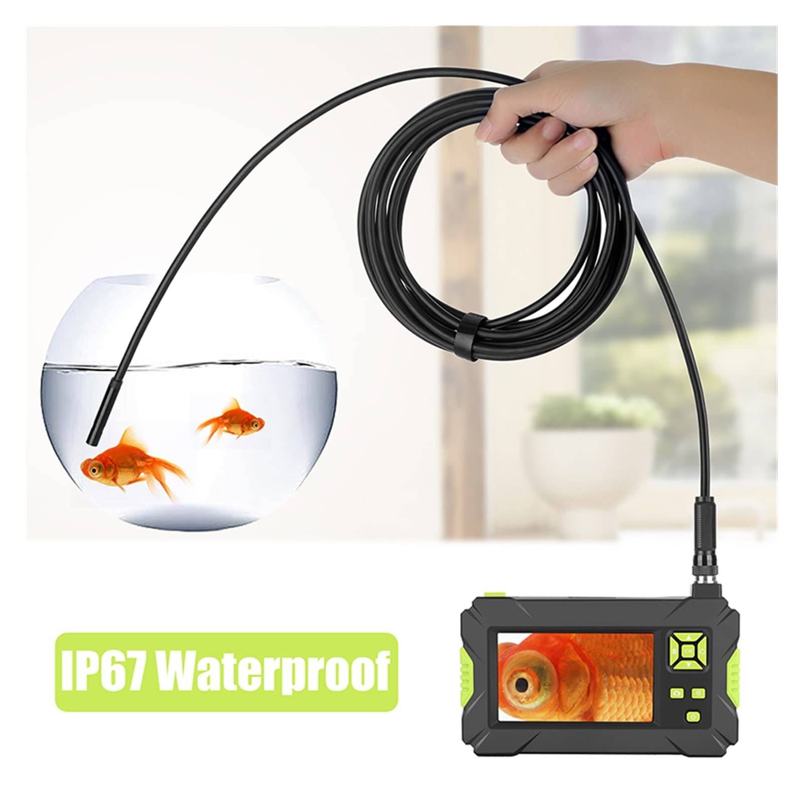 Schermo a tenutazza Endoscopio Single & Dual Lens Camera 43 "BoresCope industriale 8mm 2.0MP ISPEZIONE SNAKE Camera(10m)
