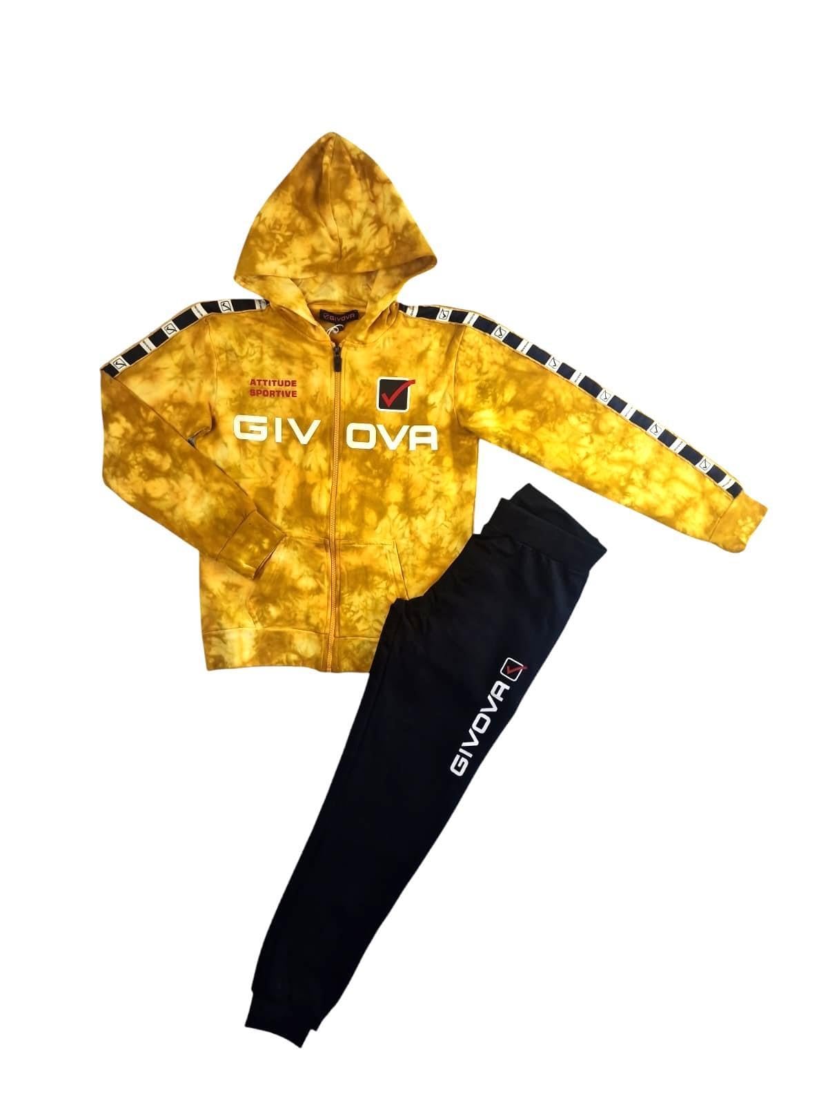 GIVOVA Tuta Full Zip Cotone Felpato Bambini Ragazzi