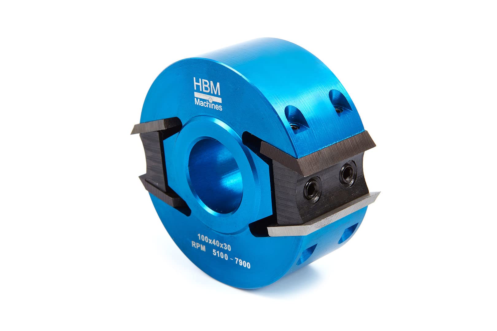 HBM 100 mm. Profi Houtfreeskop con 7 set di coltelli