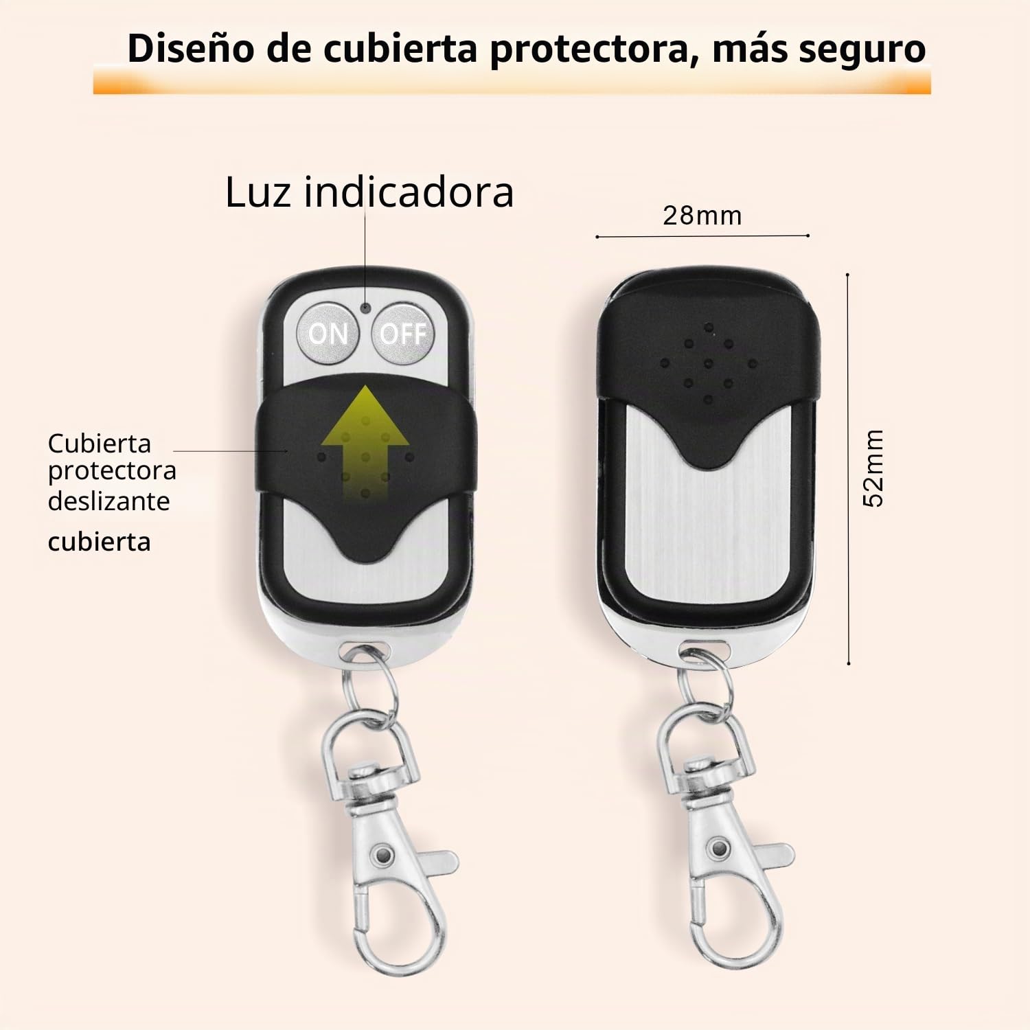 Interruptor con mando a distancia impermeable, 12V/24V/72V CC, Interruptor inalámbrico, Relé de 30A con alcance largo de 50m, para lámparas, ventiladores de techo y aparatos eléctricos, zonas húmedas