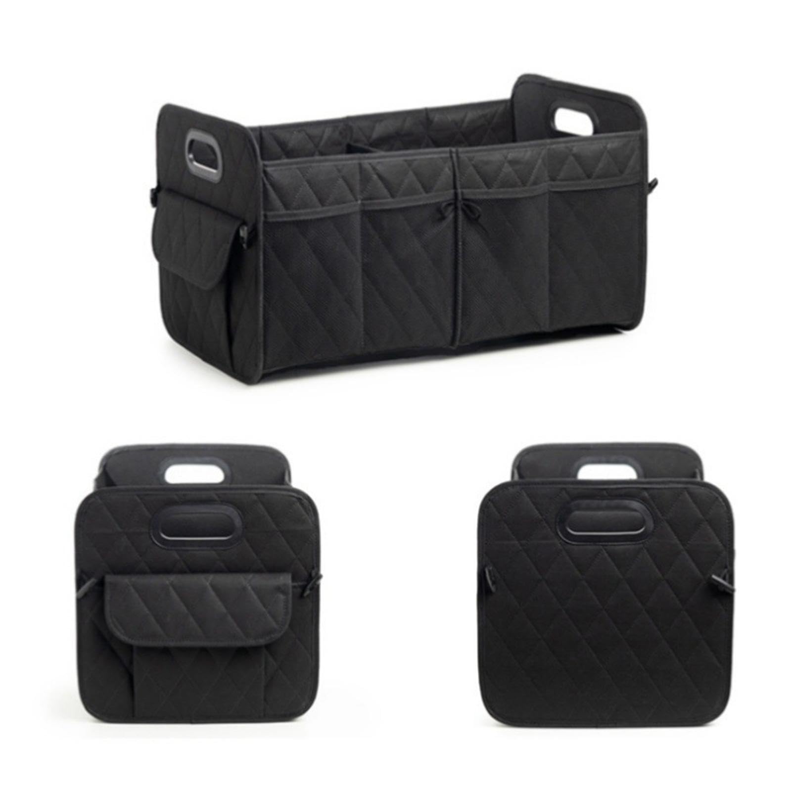 Foldable Car Boot Bag 50L Trunk Organizer with Non-slip Bottom Side Pockets