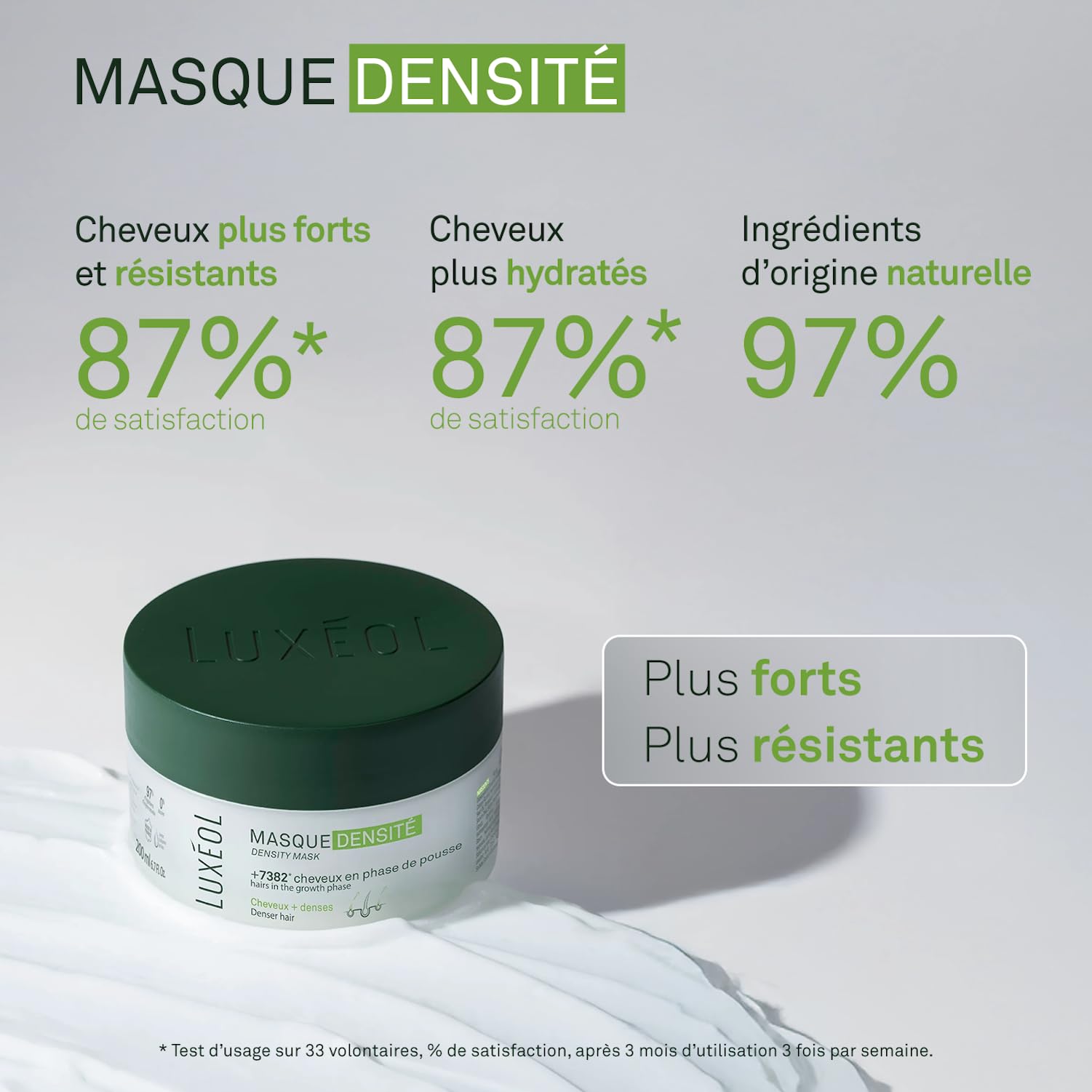 LUXEOL - Routine Densité In & Out - Complément Alimentaire + Shampooing, Après-Shampooing & Sérum Densité - Cheveux Plus Épais et Volumineux - Fabriqué en France