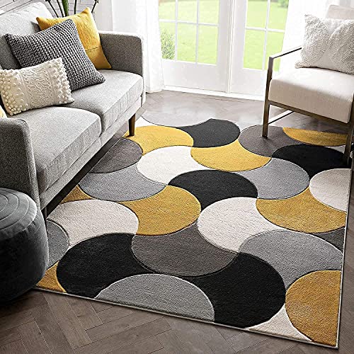 Image of Mordern Design Handmade Tufted Carpet Pure Woollen Export Quality Carpet for Living Room, Bedroom Hall [ Size 9 x 12, Color Multi A4 ]