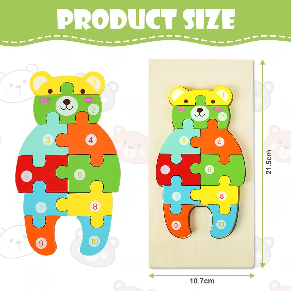 26PCS 3D Animal Puzzle Toy With English Alphabet For Kids And Children - View #3