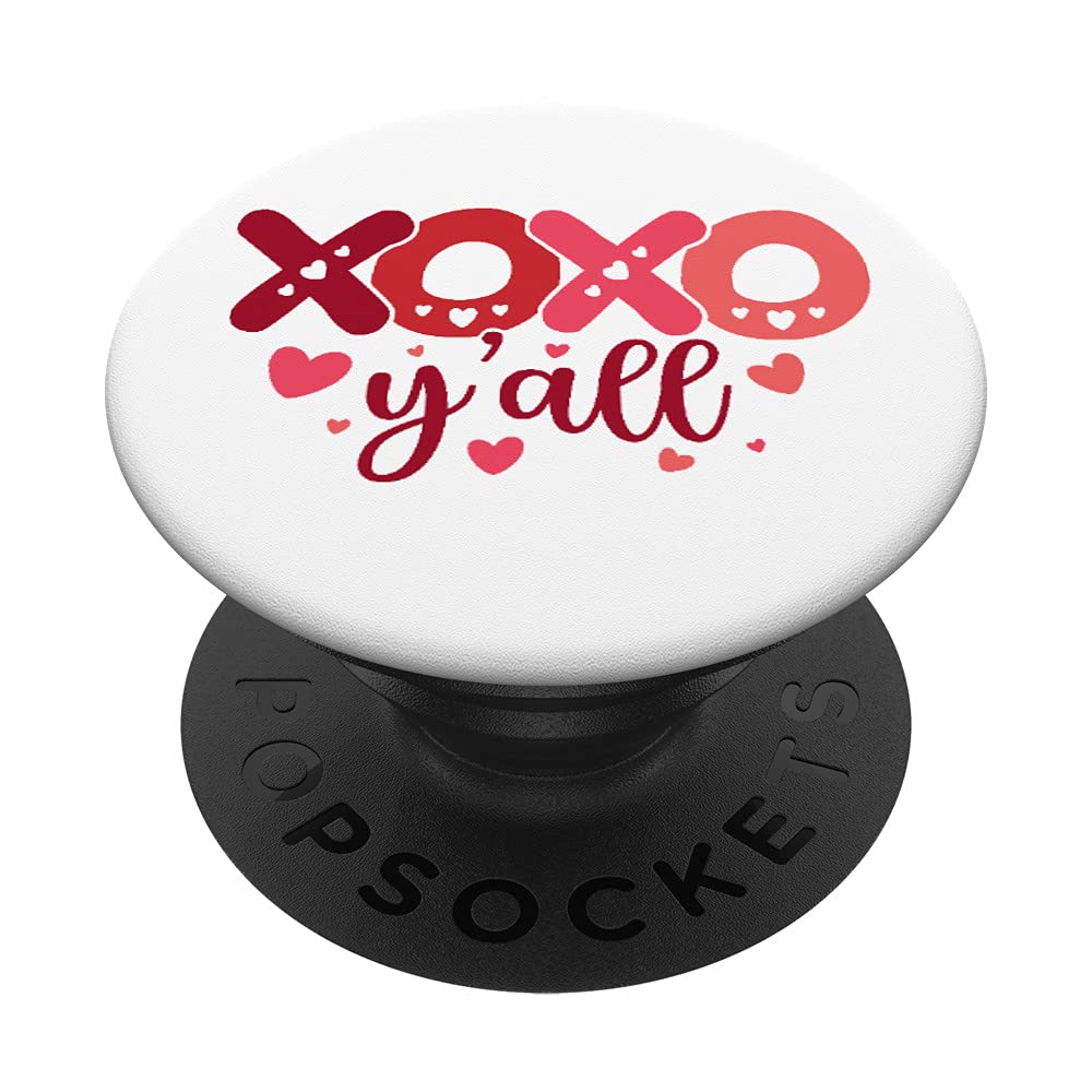 Valentines Day For Men And Women XXOO Y'all PopSockets Swappable PopGrip
