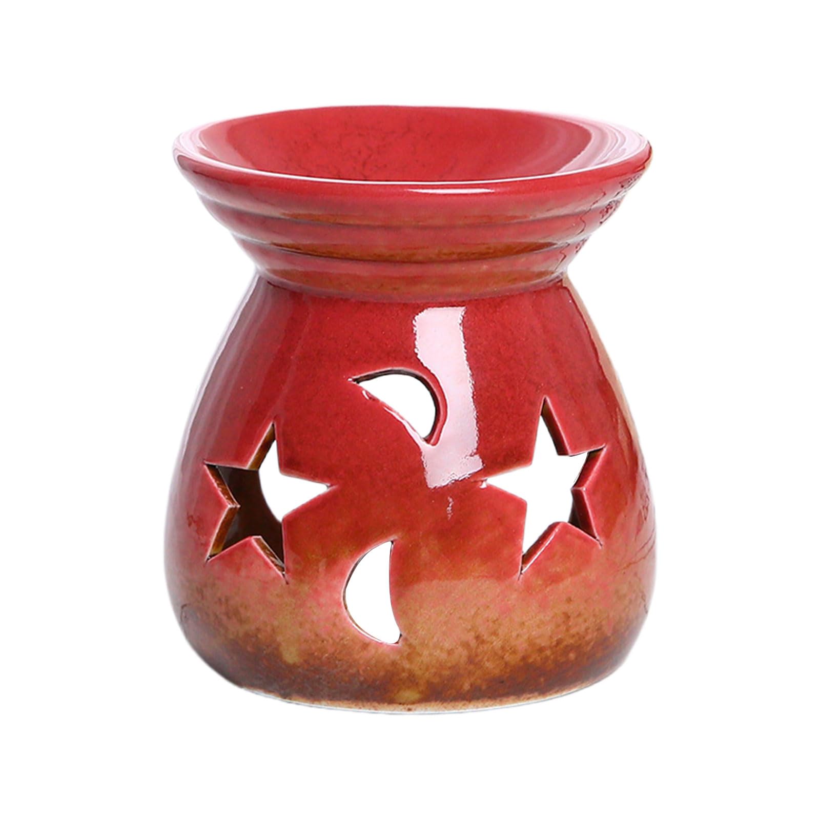 Jazuaiao Handcraft Ceramic Star and Incenses Burners Essential Oil Burners for Aromatherapies Meditations Home Decors Artistic Homes Decors