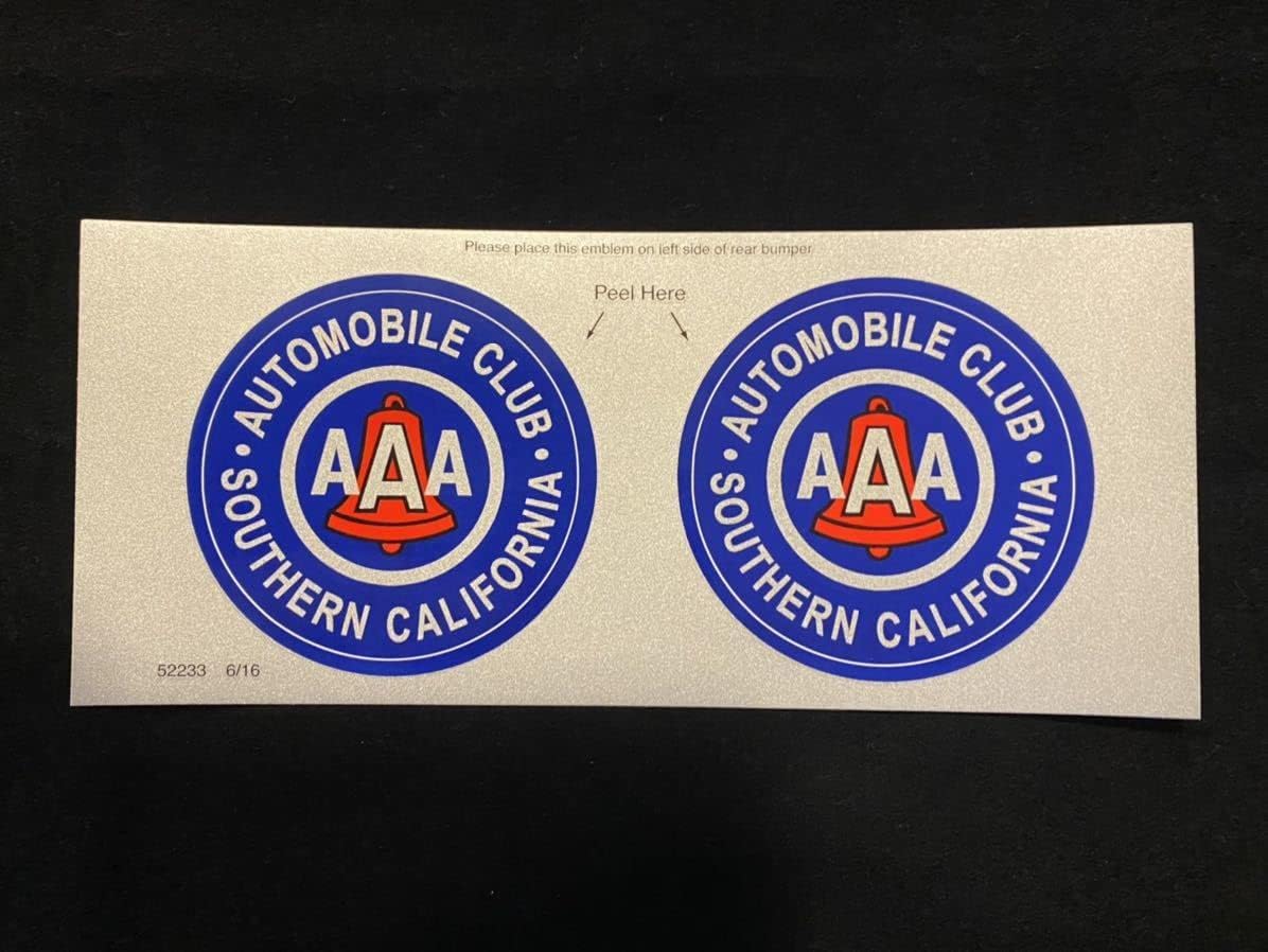 Amazon.co.jp 本物アメリカ カリフォルニア AAA トリプルエー 会員ステッカートリプルA US USDM 空冷 VW
