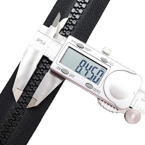 Miniatura 8 de MebuZip #10 Cremalleras de plástico separadoras resistentes de 96 pulgadas con doble lengüeta deslizantes de cremallera, cremalleras Vislon para