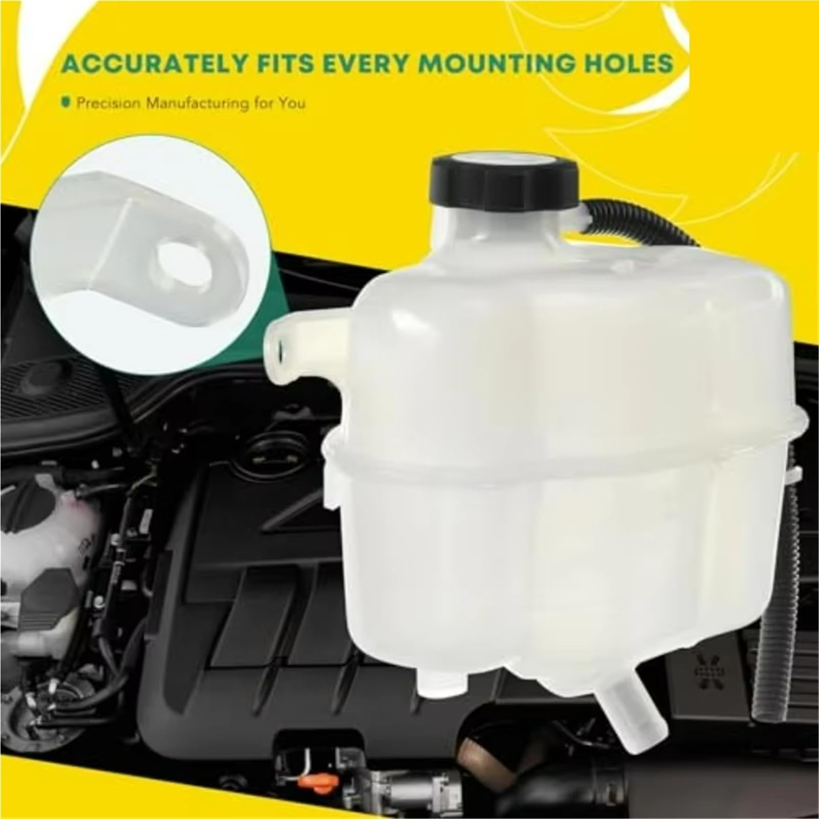 Compatibile Con Chevrolet Per Pontiac Vaschetta Radiatore | 2006 2007 2008 2009 Serbatoio Di Espansione Del Liquido Di Raffreddamento Del Radiatore Con Tappo 15835020 15285637