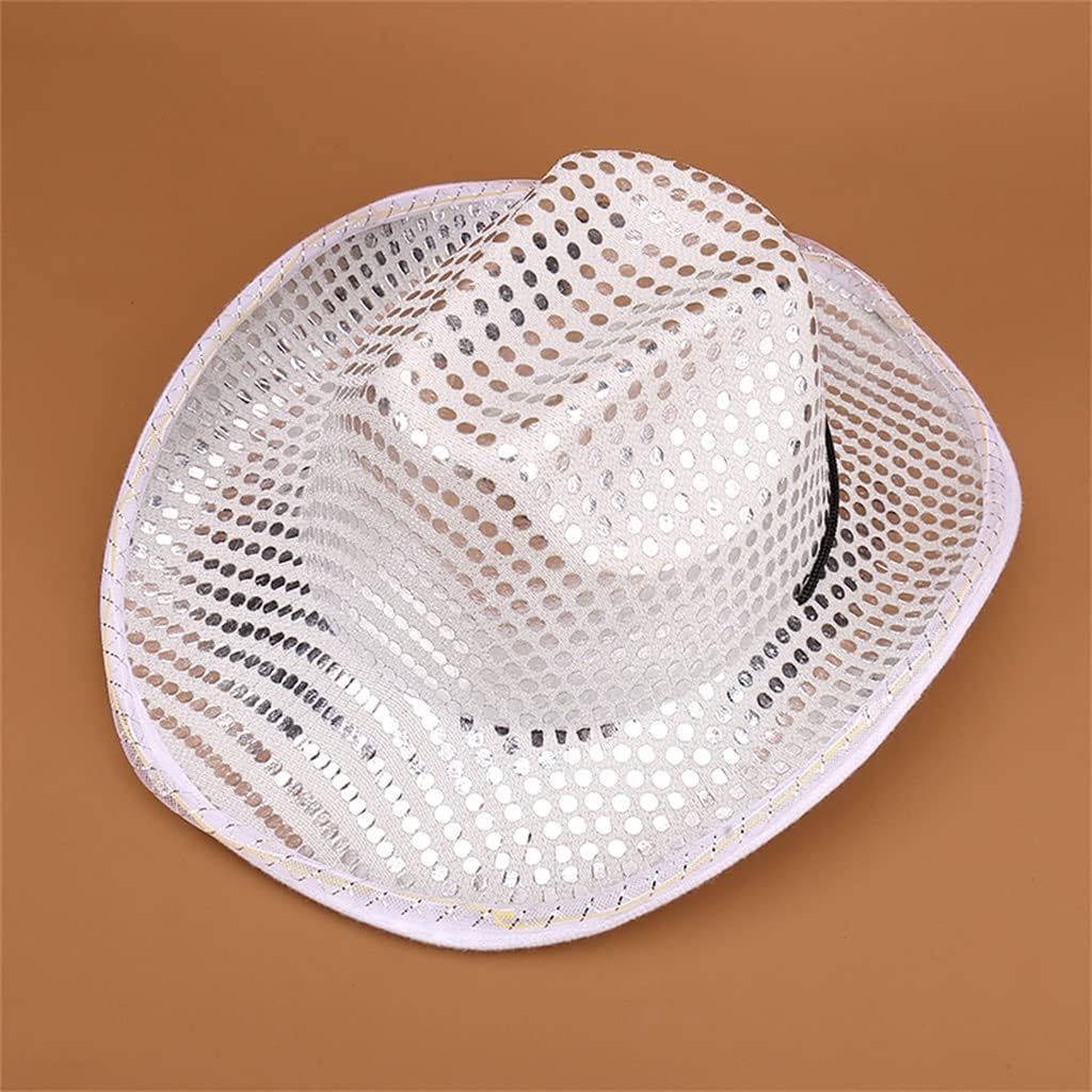 Sequin Denim Jazz Hat Men's and Women's Outdoor Performance Festival
