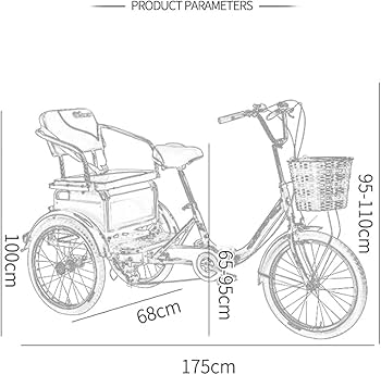 Amazon.co.jp: 三輪車大人用ペダル三輪自転車買い物かご付き高齢者向け Amazon.co.jp: 三輪車大人用ペダル三輪自転車買い物かご付き高齢者向け