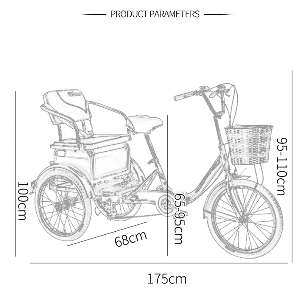 三輪自転車　前後カゴ付き ポタリクル 三輪車 大人用 電動アシスト自転車 3輪 20インチ パンク