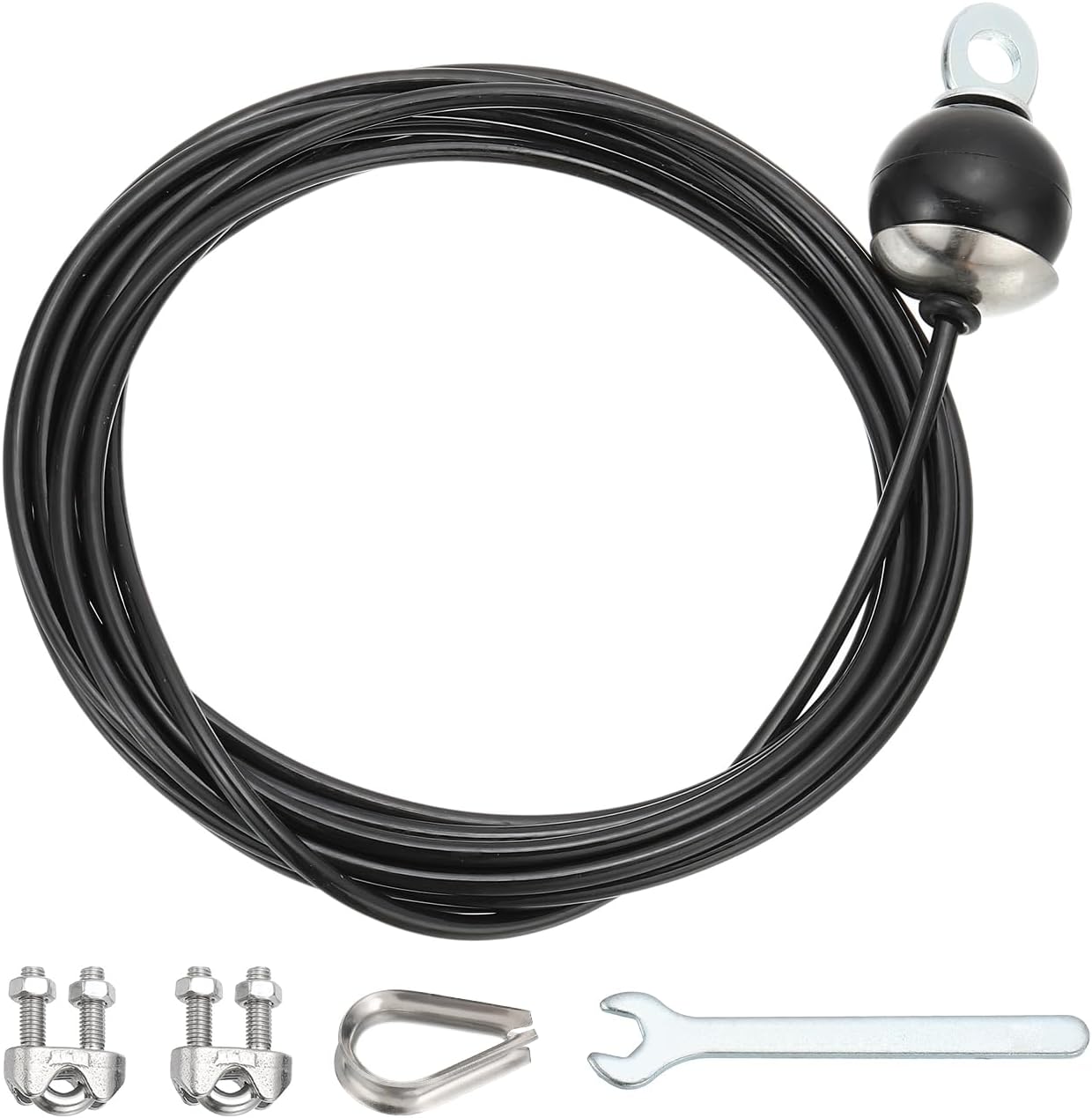 PATIKIL Pulley Cable, Adjustable Fitness Cable Pulley System Replacement Thick 4mm Heavy Gym Cable Pulley Attachment