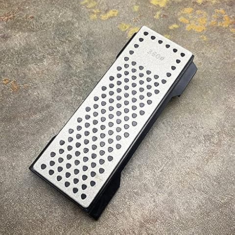 Diamond Sharpening Stone 360/600 2 Side Grit Sharpener Diamond Home Sharpening Plate Grindstone Ultra Sharp Knife Sharpener Diamond Whetstone Sharpener with Storage Base Grindstone Necessities Cover