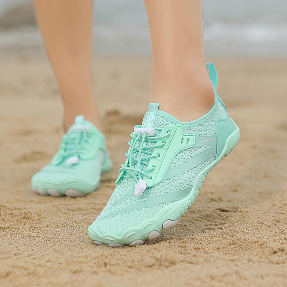 Scarpe da Immersione per Spiaggia Mare Snorkel Scarpe da Scoglio Scarpe Barefoot Scarpe da Mare Scarpette da Bagno Donna Uomo