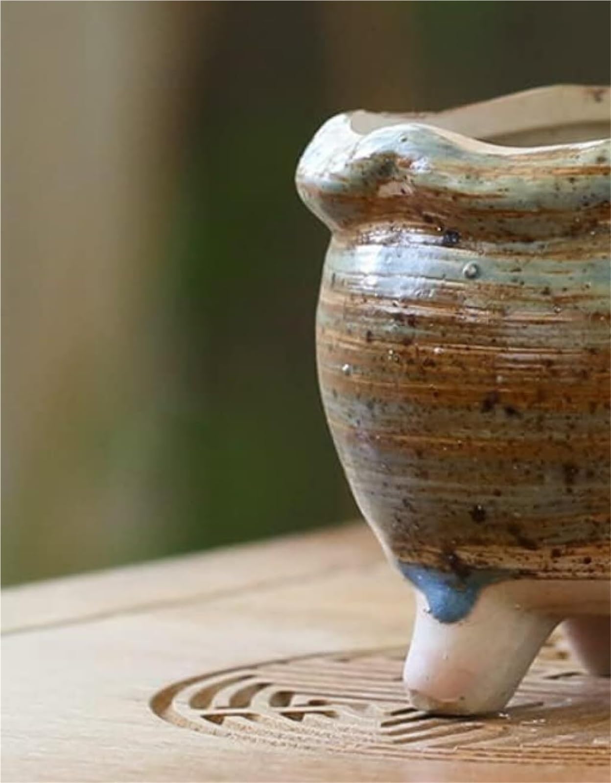Doniczki ceramiczne, wytrzymałe doniczki, oddychające, w stylu retro, z grubsza wypalane, idealne dla miłośników roślin