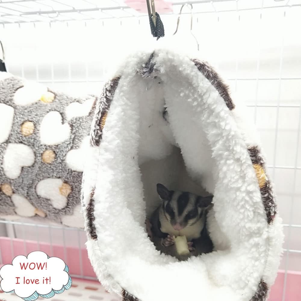 Hanging Tunnel Ferret Hammock Toy Set Rat Cage Accessories Warm Small Animal Hammock Bed for Guinea Pig Hamster Chinchilla 5 61 GqSIztqL. AC SL1000