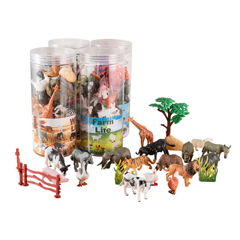 12 stücke Mini Dinosaurier Waldtier Spielzeug, Bauernhof Tiere Spielzeug Tierfiguren Set, Meerestiere Figuren für Jungen… – Bild 4