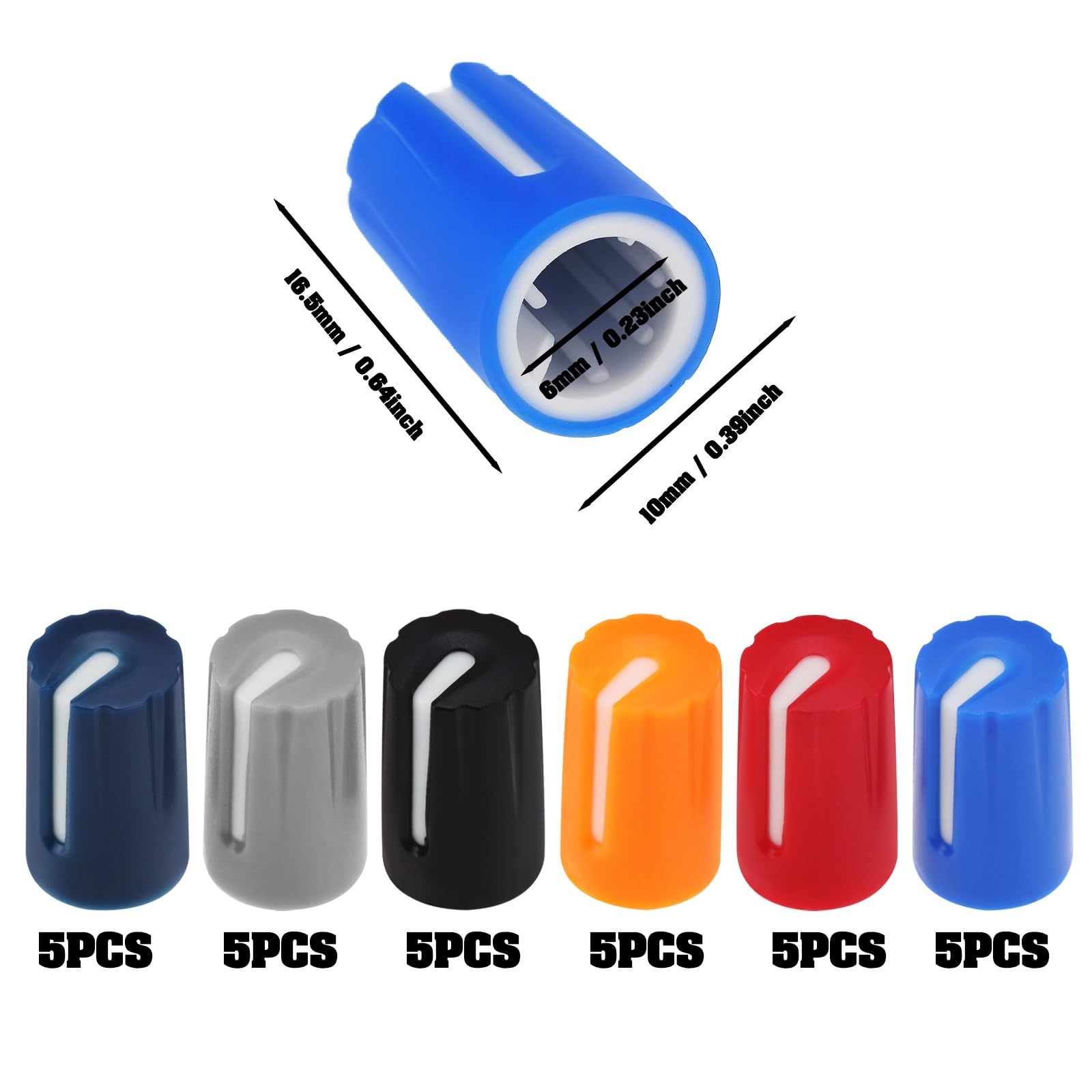 Cliff CL178882 K21 Manopola Di Controllo Nera 6Mm Splinata - Foto 6