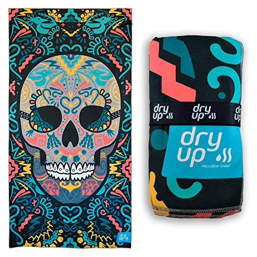 Recopilación de Toallas de playa que puedes comprar esta semana. 47 DRYME Toalla Premium de Microfibra Deportiva Ultra Absorbente Secado Rápido Ligera y Portatil para Gym Natación Yoga Playa Diferentes Modelos y Tamaños (Calavera, Estampada (154...