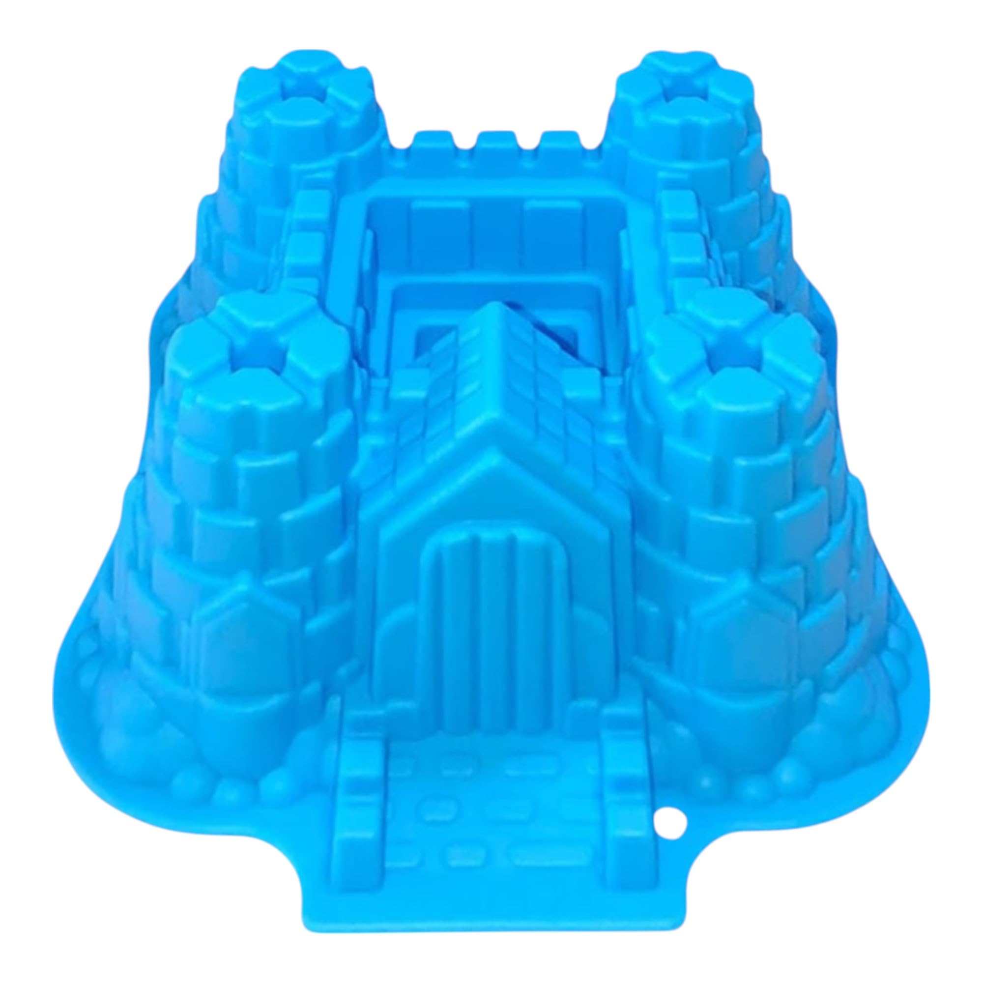 GMMH Silicone Baking Mould Castle Mould (Light Blue) Non-Stick Cake Mould Cake Baking Mould Bread Baking Mould Fruit Base Mould