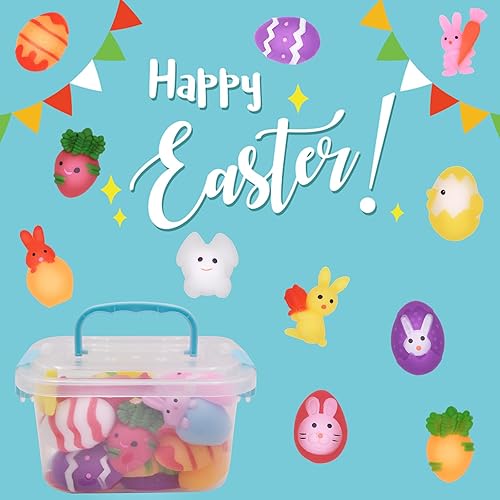 Miniatura 3 de 24 juguetes esponjosos Mochi de Pascua, juguetes esponjosos, juguetes de Pascua para niños, niñas, niños, cesta de Pascua, regalos de fiesta
