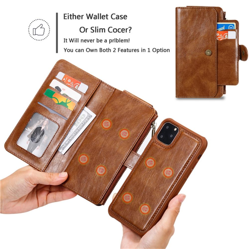 Étui Portefeuille En Cuir Synthétique Pour IPhone XS 5.8" - Avec Rabat Magnétique Et Pochette Cartes - Neuf
