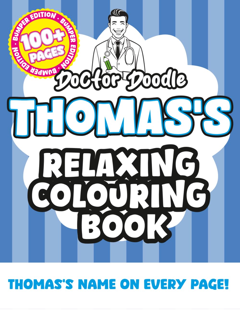 Thomas's Relaxing Colouring Book: Relaxing Patterns and Illustrations for All Ages (Relaxing personalised colouring books)
