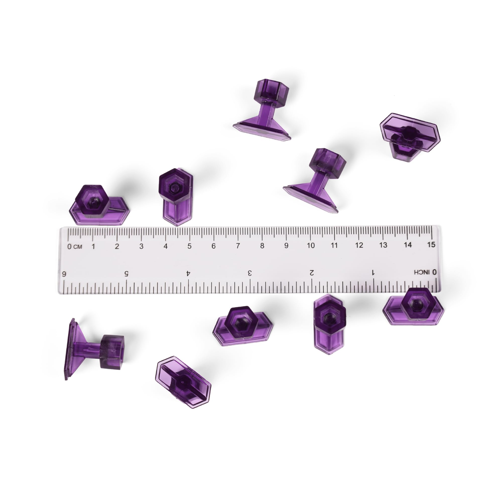 Adattatore adesivo PDR Tools esagonale, piccolo, medio, lungo, 30 pezzi
