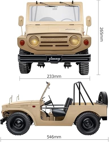 Miniatura 7 de FMS 1/6 Jimny LJ10 RC Crawler RC Car Modelo oficial con licencia de coche 9.3 mi/h 4WD Hobby RC Crawler RC Cars RS Auto de control remoto con luces