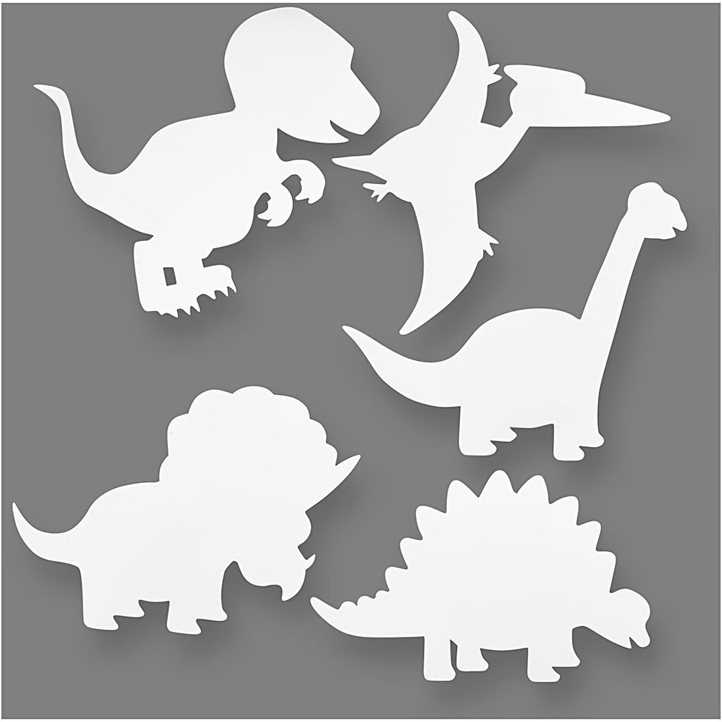 Dinosaurs, H: 15-22 cm, 16 asstd, 230 g