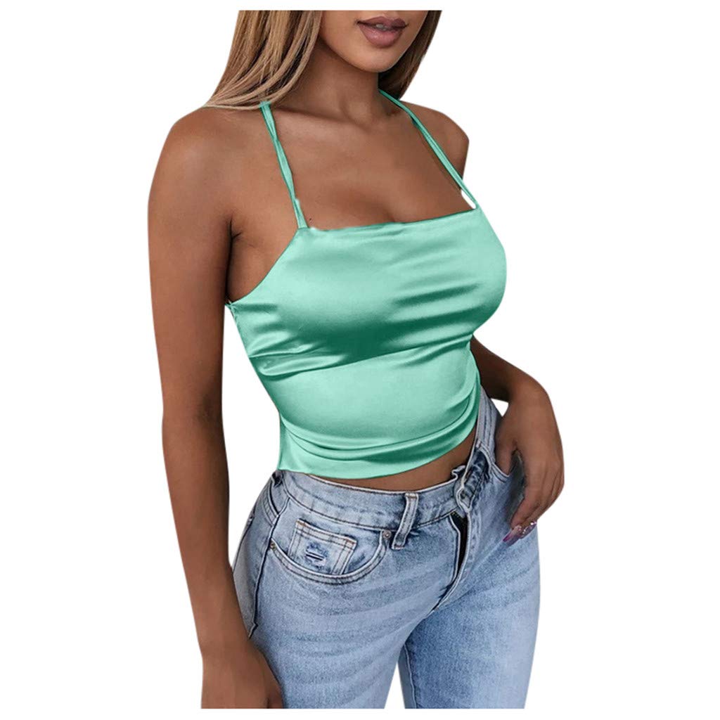 Lazzboy Women's Sleeveless Camouflage/Snakeskin/Plain Straps Tank Top