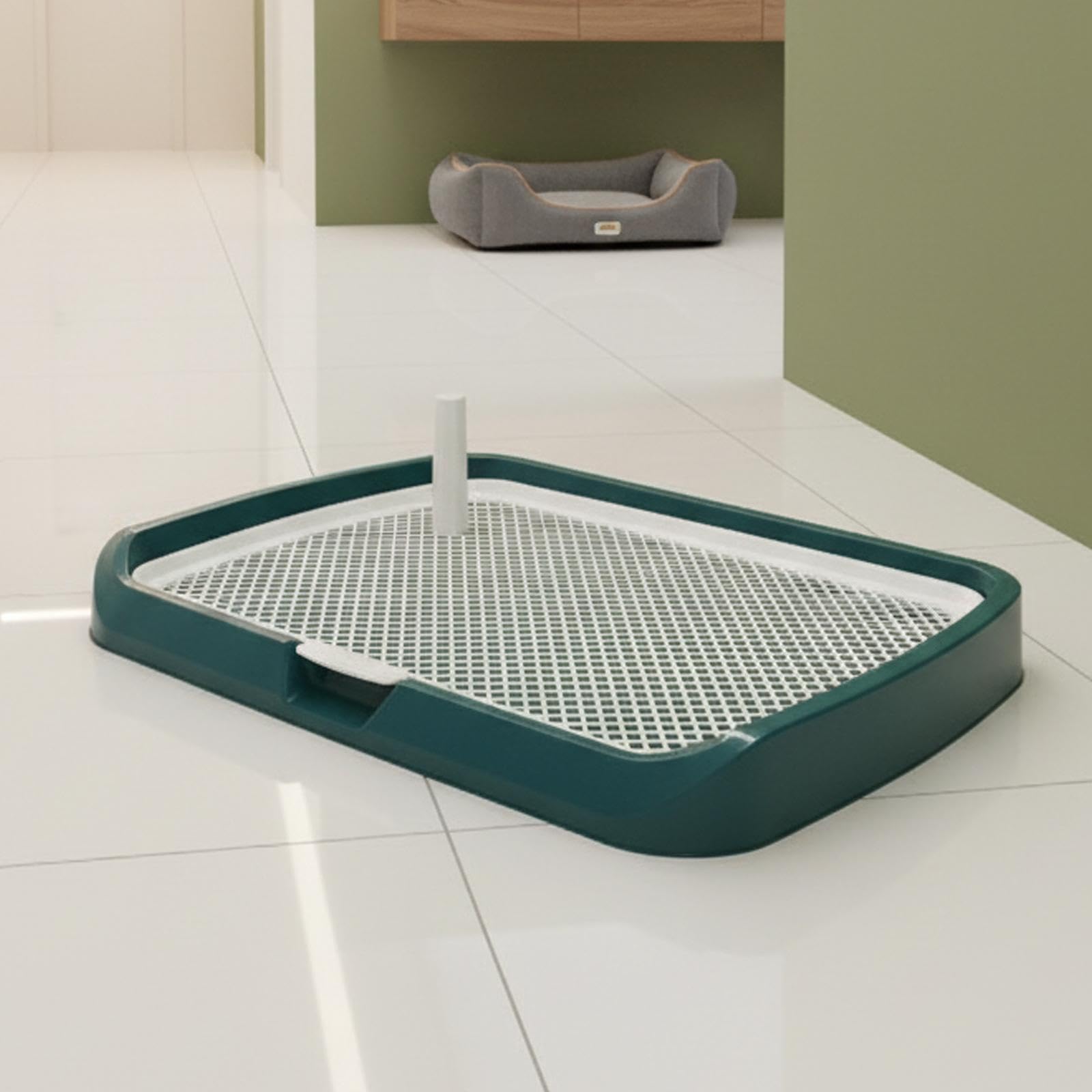 Bandeja Sanitaria para Mascotas Bandeja de Arena para Cachorros y Perros Pequeños Soporte de Bandeja Higiénica Fácil de Limpiar Material PP Apto para
