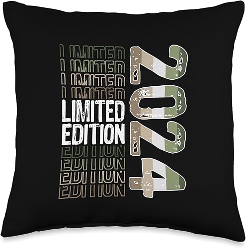 Limited Edition Vintage 2024 Retro Birthday Throw Pillow