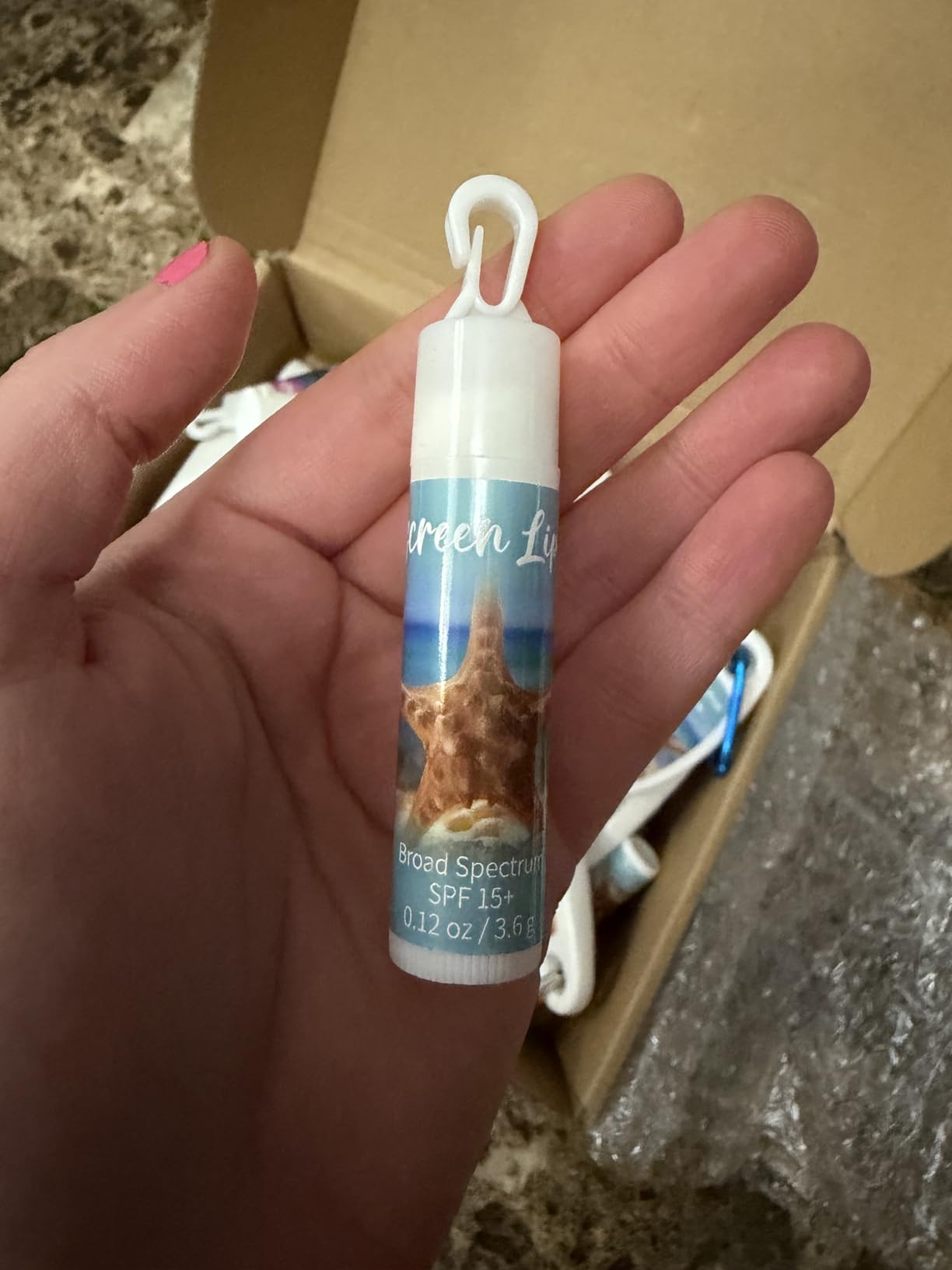 Demissle 24 Sets Travel Size Sunscreen and Sunscreen Lip Balms Spf Bulk Blue and White Outdoor Wedding Party Favors for Guests Sunblock Packets with Carabiner for Summer Baby Shower Supplies 30ml