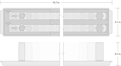 Miniatura 7 de TEKTON 12 Inch Drive 6-Point Socket Set with Rails, 30-Piece (10-24 mm)  SHD92211