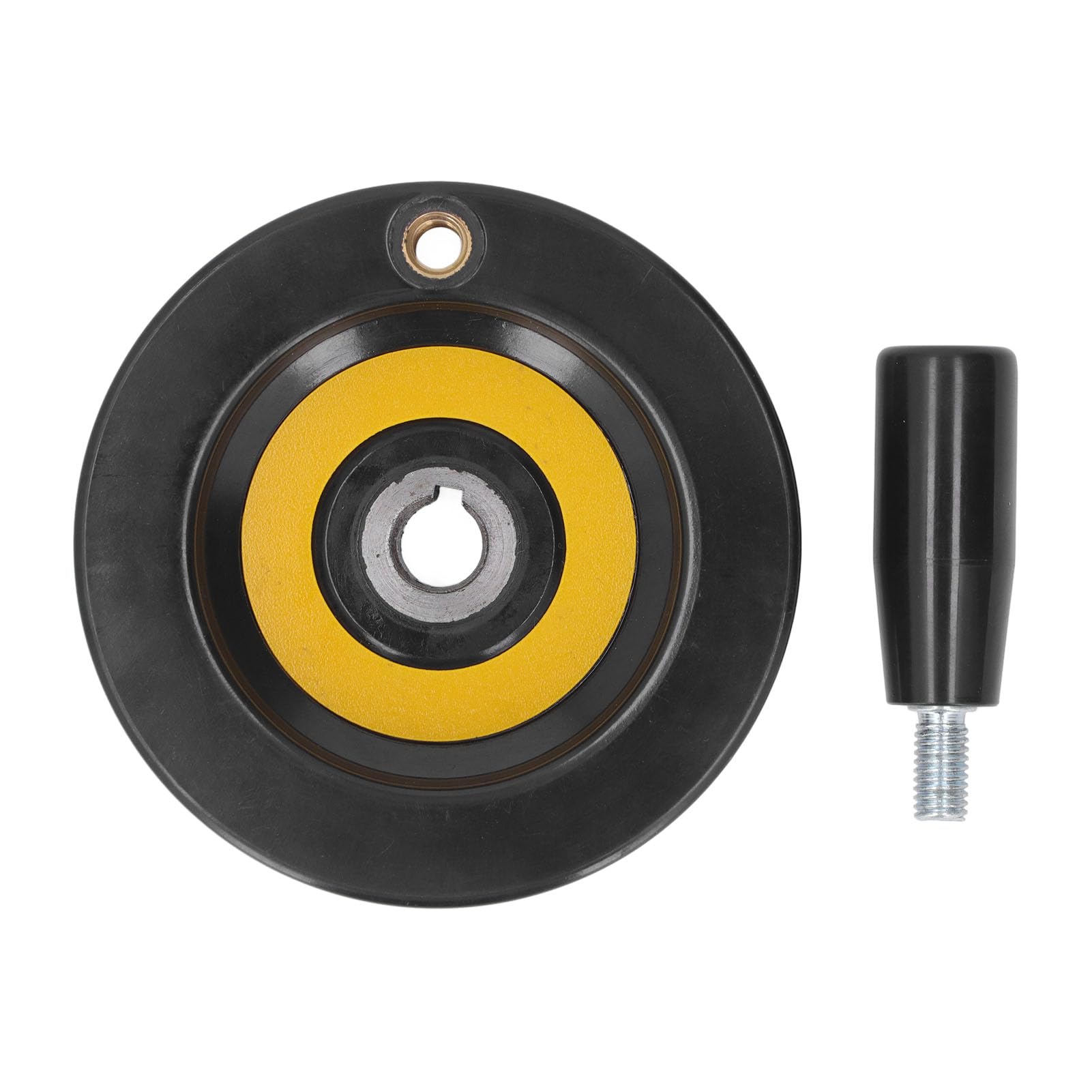 Lathe Handwheel,Table Saw Handwheel,Hand Wheel with Revolving Handle for Milling Machines, Lathes, Grinders,12mm Center Hole 100mm Outer Diameter