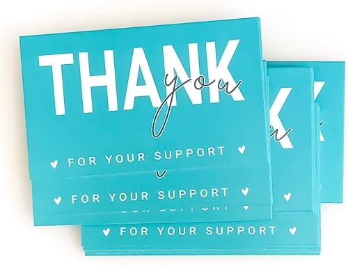 Miniatura 5 de RXBC2011 Gracias por su tarjeta de apoyo Tarjetas de agradecimiento al cliente Paquete de felicitación Inserto para negocios en línea paquete de 100