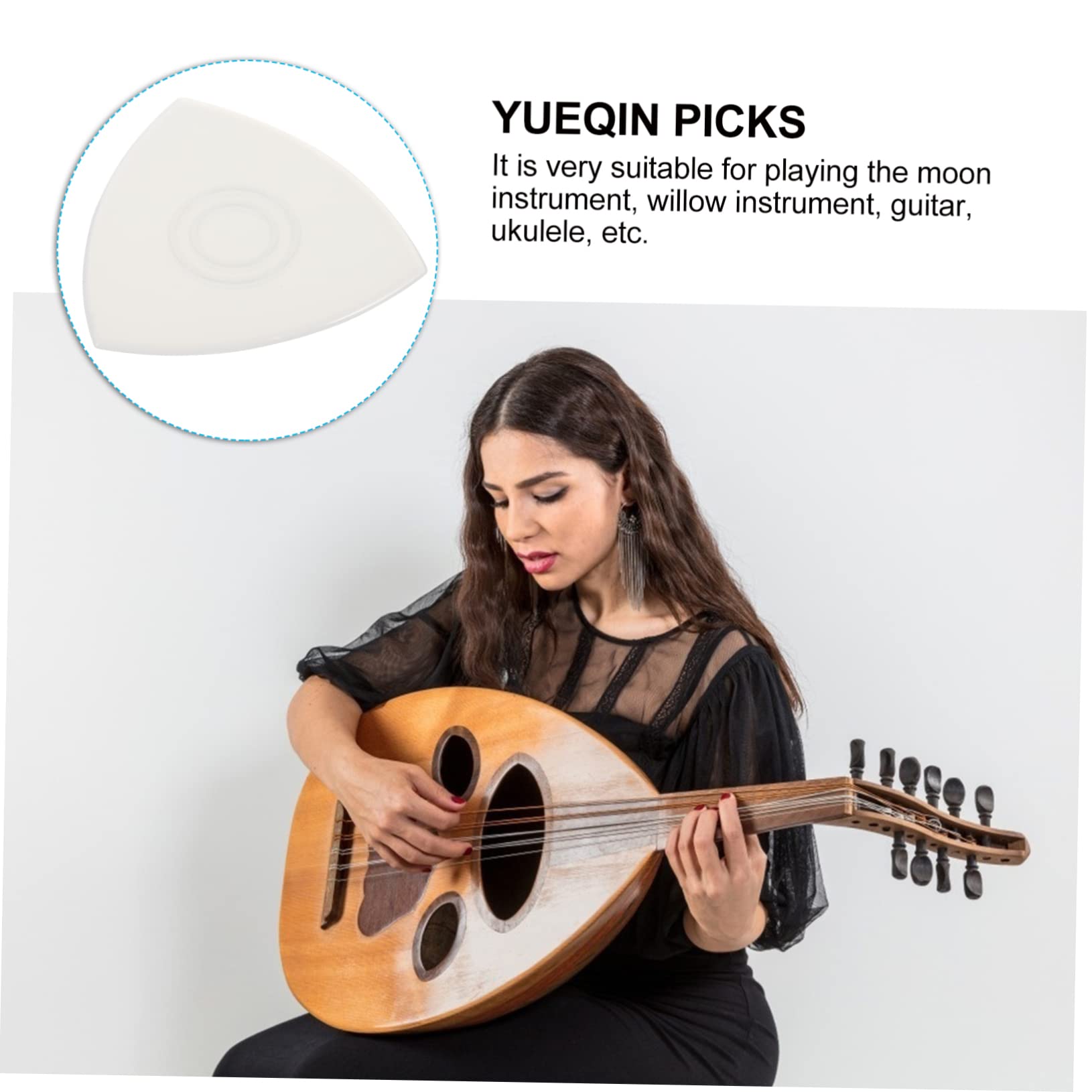 BESTonZON 60 Pz Plettro Di Nylon Plettri Per Ukulele Forniture Di Strumenti Plettri Bassi Ukulele Basso Plettro Per Chitarra Acustica Plettro Per Plettri Per Chitarra Triangolari