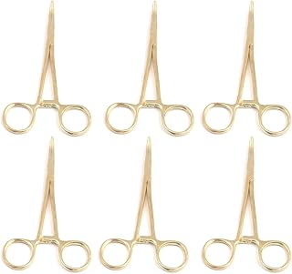 LAJA IMPORTS 6 Hemostat Mosquito Forceps Full Gold 5