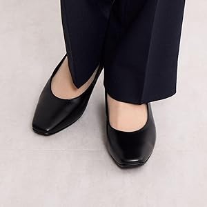 Amazon | 卑弥呼(ヒミコ) 3.5㎝ヒールブラックパンプス/600002