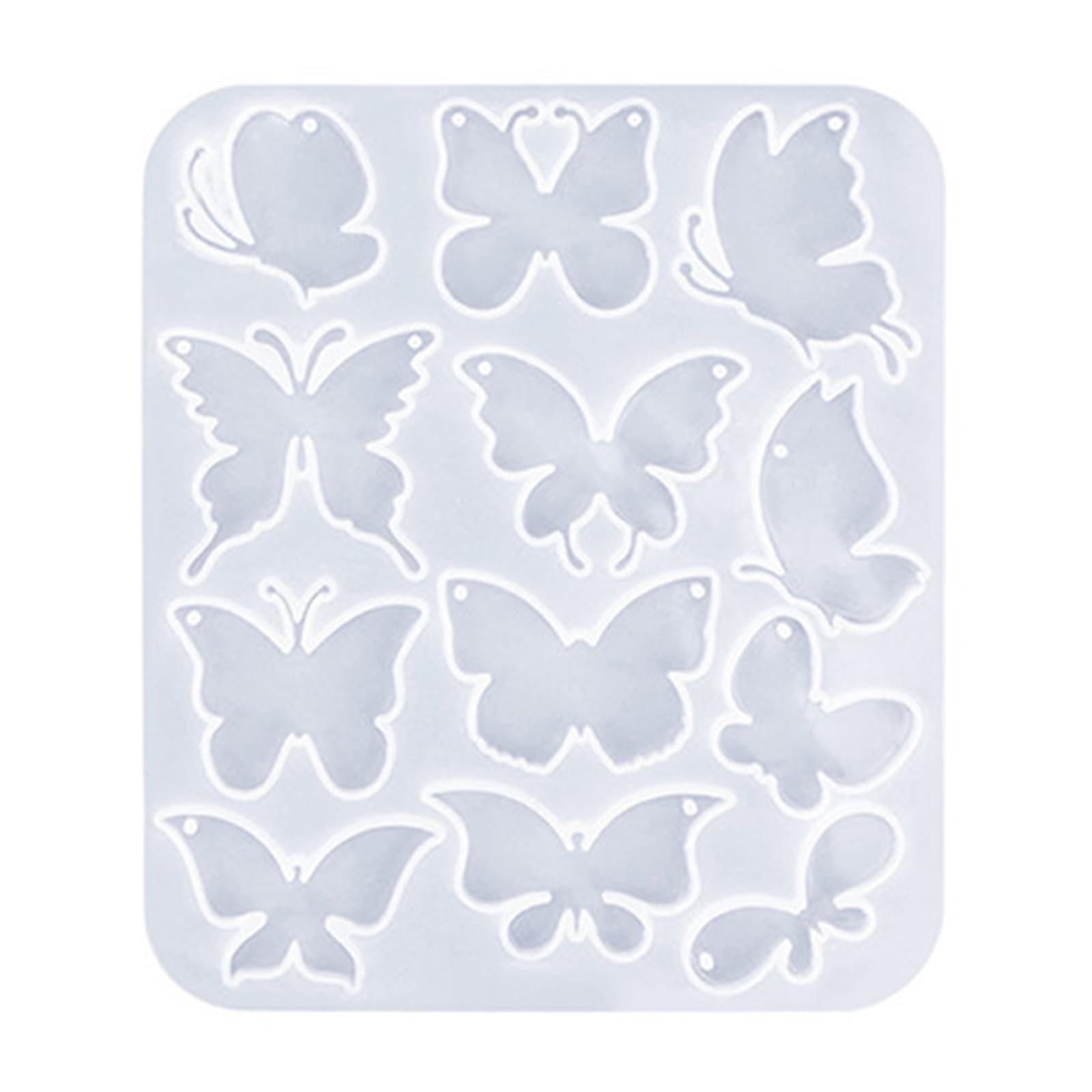 NEWFT Butterfly Earrings Mold Eye Catching Ear Rings Epoxy Resin Mould Customized Jewelry Making for Craft Lovers