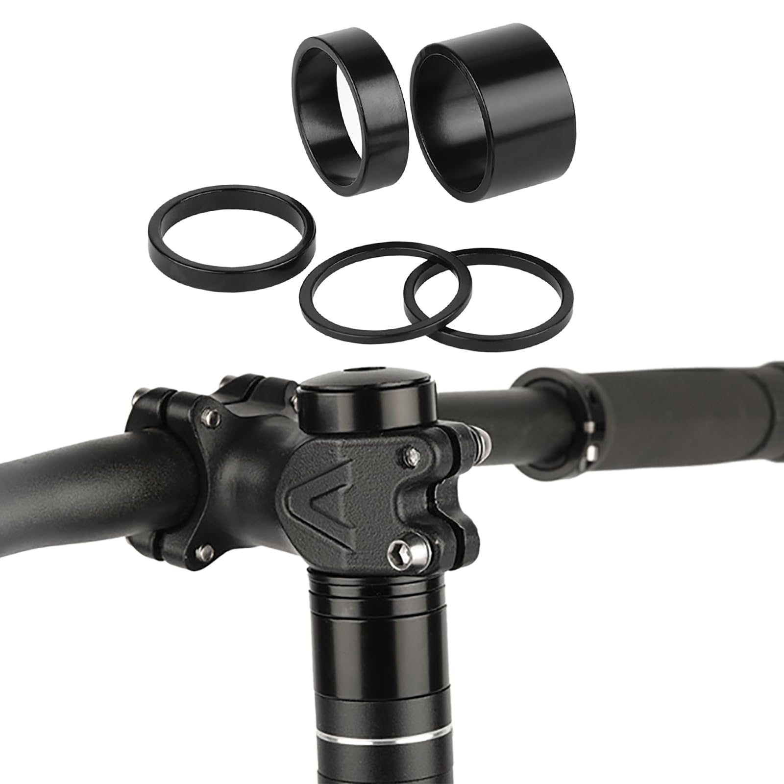 DSBAOMA Road Bicycles Aluminum Alloy Headsets Fork Spacers Road Bicycles Handlebars Stem Washers Rings Front Fork Bicycles Part