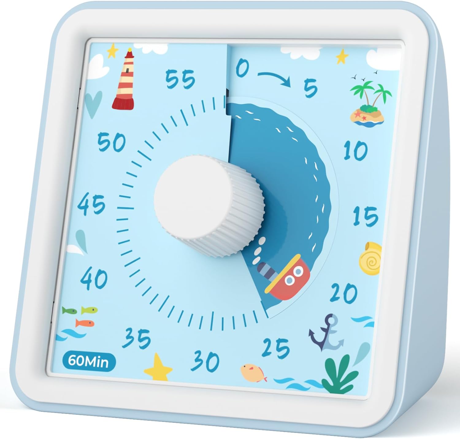 LIORQUE 60 Minute Visual Timer for Kids, Visual Countdown Timer Clock Kids Timer for Classroom